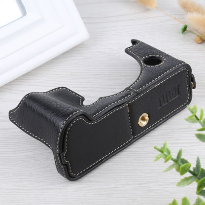 1/4 inch Thread Litchi Texture PU Leather Camera Half Case Base for FUJIFILM X-T4, For FUJIFILM X-T4 Litchi