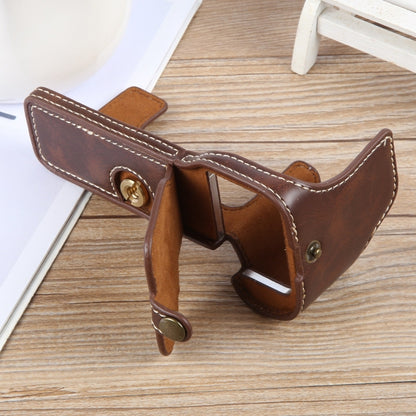 Glossy PU Leather Camera Half Case Base, For Sony ILCE-7CM2 / Alpha 7C II