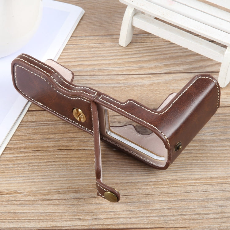 Glossy PU Leather Camera Half Case Base, For Nikon ZFC