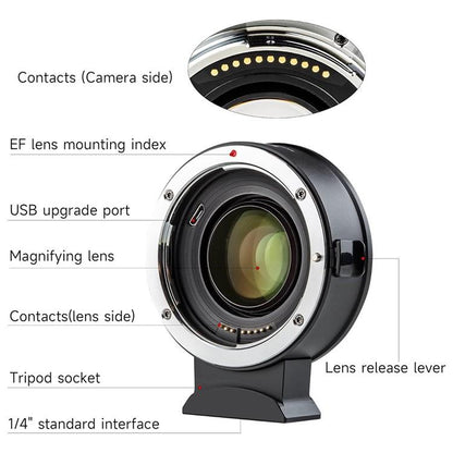 VILTROX EF-Z2 0.71X Auto Focus Camera Lens Mount Adapter For Canon EF to Nikon Z Mount, EF-Z2